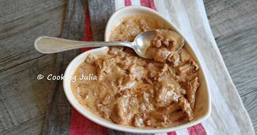 SAUCE AUX GIROLLES ET FOIE GRAS