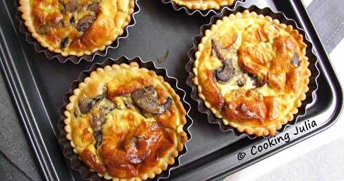 TARTELETTES AUX CHAMPIGNONS DE PARIS BRUNS