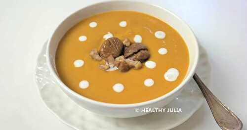 VELOUTÉ DE BUTTERNUT AUX CHÂTAIGNES ET CRÈME DE COCO