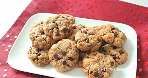 COOKIES À LA PURÉE D'AMANDE ET PÉPITES DE CHOCOLAT