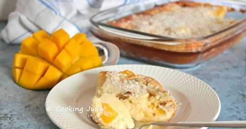 CLAFOUTIS COCO, MANGUE ET BANANE