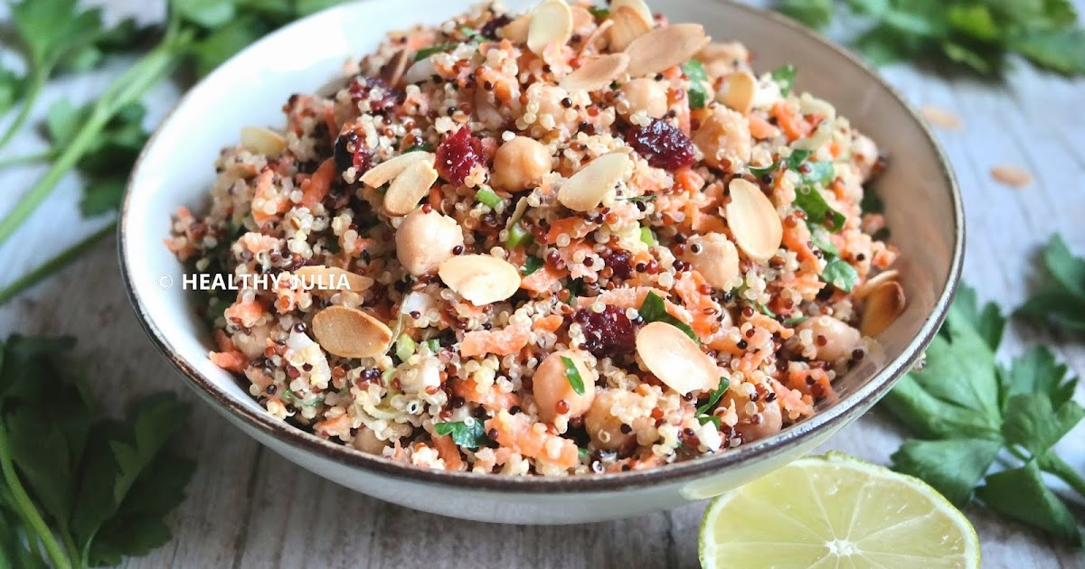 SALADE DE QUINOA, CAROTTES ET POIS CHICHES