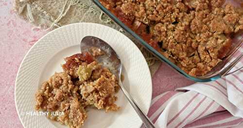 CRUMBLE À LA RHUBARBE SANS GLUTEN