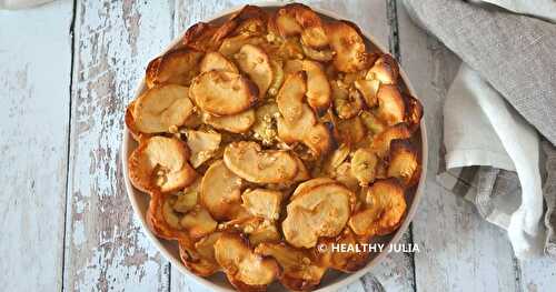 GÂTEAU LÉGER AUX POMMES, BANANES ET FLOCONS D'AVOINE