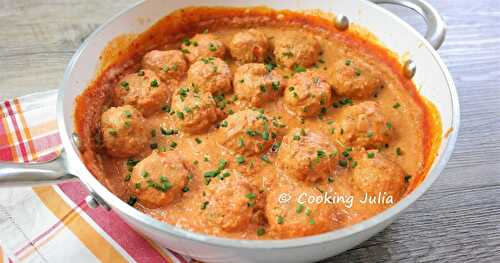 BOULETTES DE PORC SAUCE COCO-TOMATE