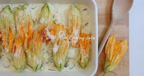 CLAFOUTIS AUX FLEURS DE COURGETTES