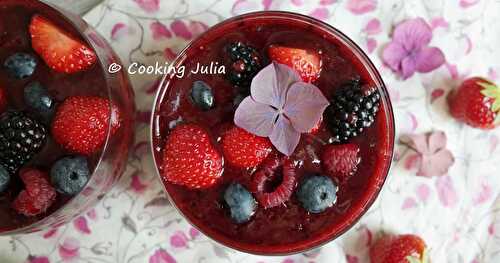 COMPOTE CRUE DE FRUITS ROUGES