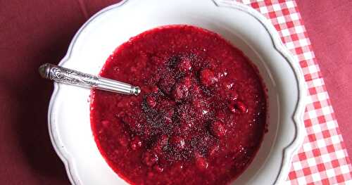 COMPOTE POIRES-FRAMBOISES