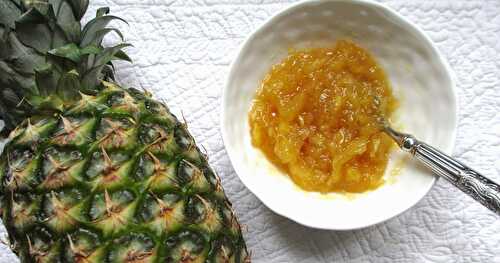 CONFITURE ALLÉGÉE D'ANANAS AU CITRON VERT