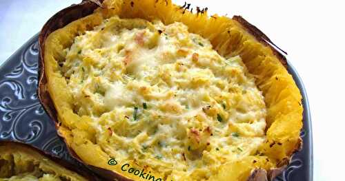 COURGE SPAGHETTI GRATINÉE À LA RICOTTA 
