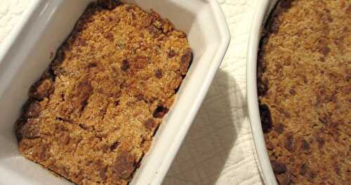 CRUMBLE DE SPÉCULOOS À LA RHUBARBE 