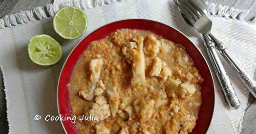 DHAL DE LENTILLES CORAIL ET CHOU-FLEUR ÉPICÉ 