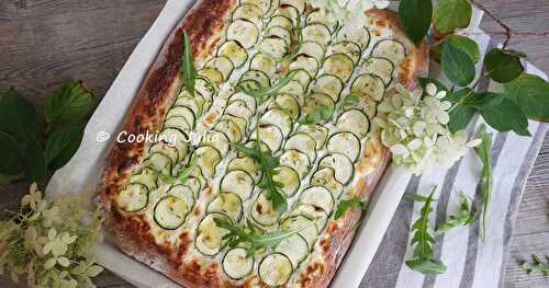 FOCACCIA AUX COURGETTES ET AU CHÈVRE 