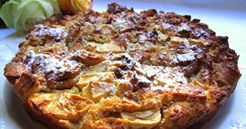 GÂTEAU DE PAIN PERDU AUX POMMES