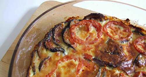 GRATIN D'AUBERGINES AU PARMESAN