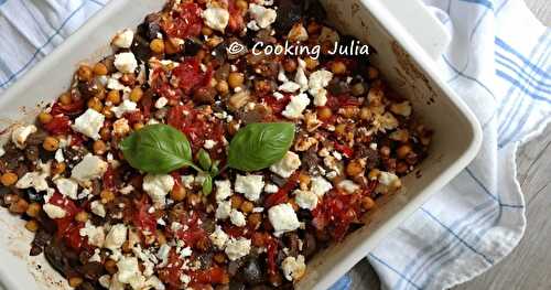 GRATIN DE LÉGUMES CONFITS À LA GRECQUE 