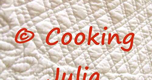 INDEX DES RECETTES SALÉES SUR COOKING JULIA (1/2)