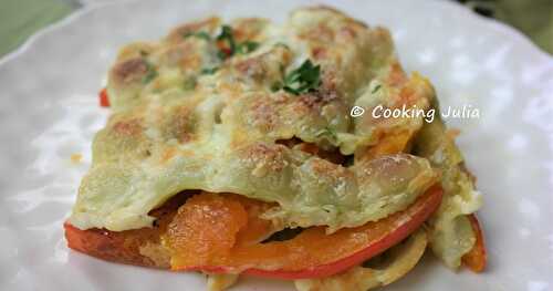 LASAGNES DE RAVIOLES AU POTIMARRON