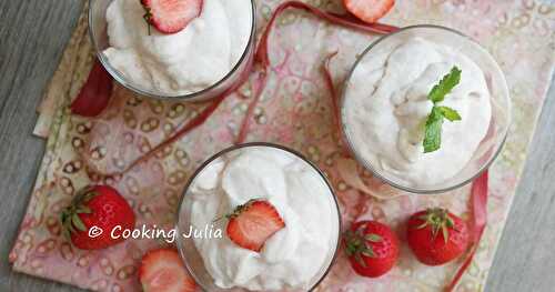 MOUSSE DE RHUBARBE AU MASCARPONE