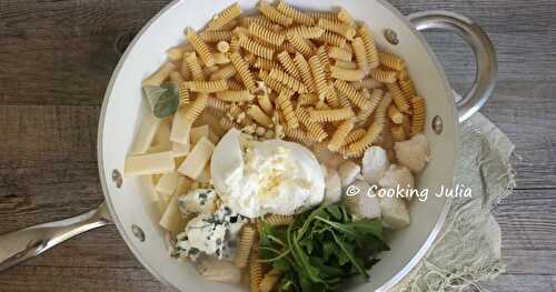 ONE PAN PASTA AUX QUATRE FROMAGES