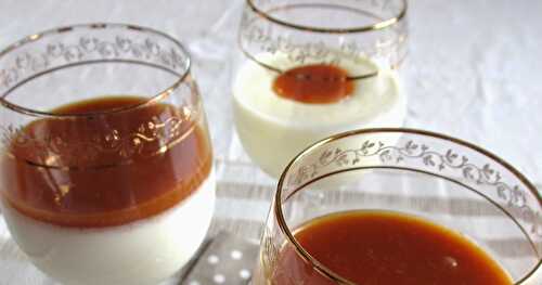 PANNA COTTA ET SON COULIS DE CARAMEL AU BEURRE SALÉ