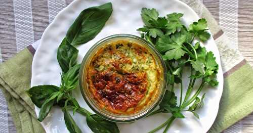 PETITS FLANS AU CHÈVRE ET BASILIC