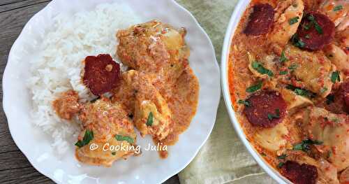 POULET À LA CRÈME DE CHORIZO