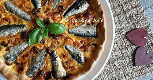 QUICHE AUX SARDINES ET TOMATES RÔTIES