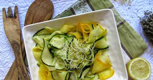 SALADE DE COURGETTES CRUES