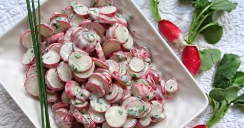 SALADE DE RADIS À LA CIBOULETTE