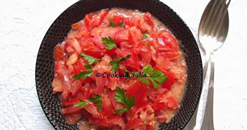 SALADE DE TOMATES THERMOMIXÉE