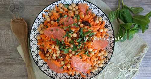 SALADE MAROCAINE AUX POIS CHICHES