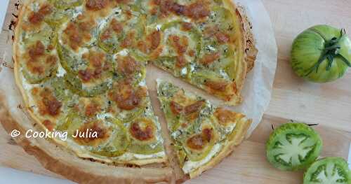 TARTE AUX TOMATES VERTES