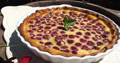 TARTE FLAN AUX FRAMBOISES