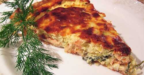 TARTE POIREAU-SAUMON À L'ANETH