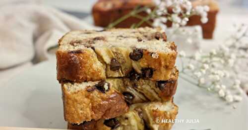 BANANACAKE AUX FLOCONS D'AVOINE ET PÉPITES DE CHOCOLAT 