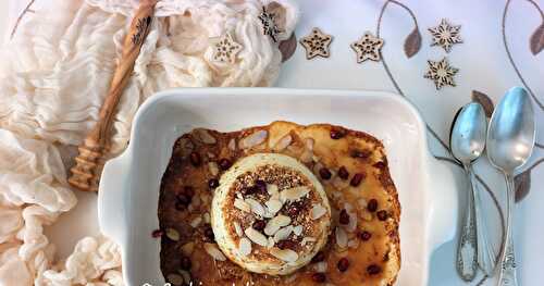 RICOTTA RÔTIE AU MIEL ET PRALIN