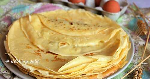 CRÊPES AU LAIT CONCENTRÉ SUCRÉ