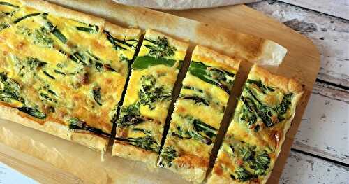 QUICHE AU BROCCOLINI ET LARDONS