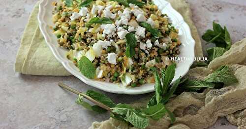 SALADE DE LENTILLES ET QUINOA À LA GRECQUE