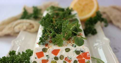 TERRINE DE LÉGUMES AU FROMAGE FRAIS ET À LA MENTHE