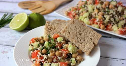 SALADE DE LÉGUMINEUSES AUX LÉGUMES