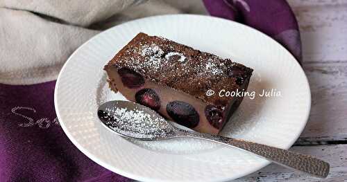 CLAFOUTIS AUX CERISES ET CHOCOLAT