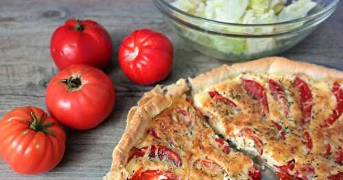 TARTE À LA TOMATE ET AU MASCARPONE