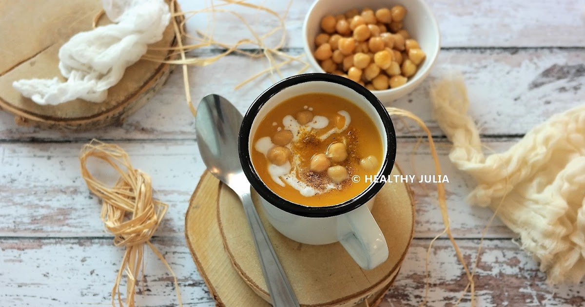 VELOUTÉ DE BUTTERNUT AUX POIS CHICHES ET LAIT DE COCO