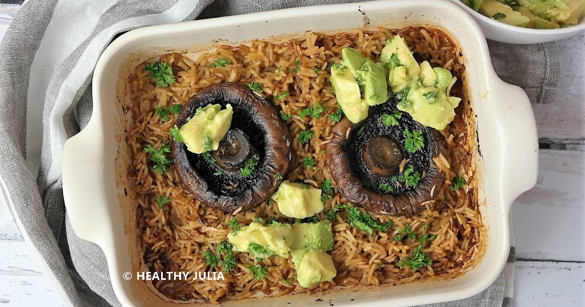 PORTOBELLOS RÔTIS ET SALADE D'AVOCAT