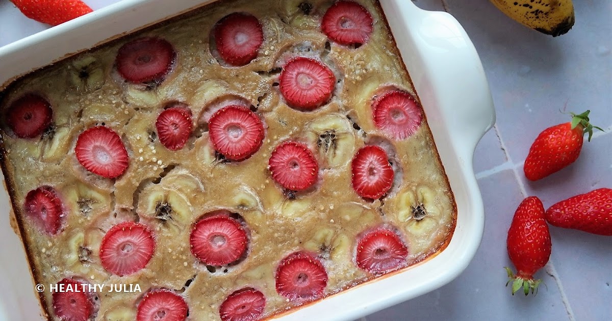 GRATIN DE QUINOA ET AVOINE AUX FRAISES