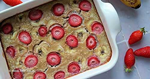 GRATIN DE QUINOA ET AVOINE AUX FRAISES