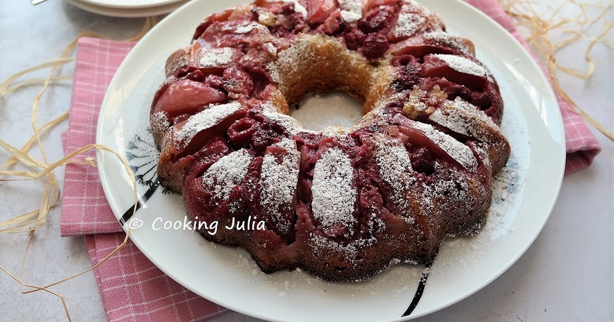 GÂTEAU PÊCHES-FRAMBOISES AUX NOISETTES D'OTTOLENGHI