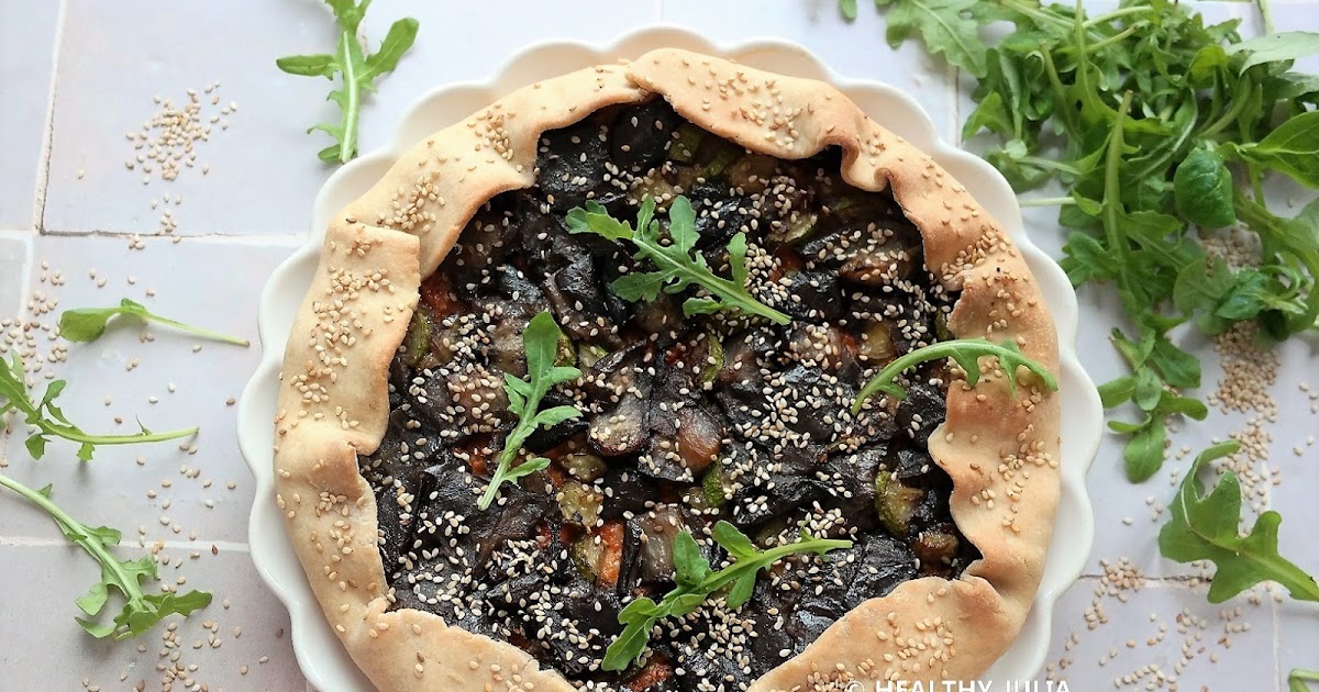 TARTE RUSTIQUE AUX AUBERGINES ET PESTO ROSSO